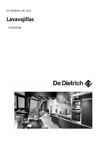 Manual de uso De Dietrich DV01044J Lavavajillas
