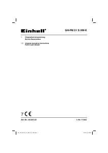 Manual Einhell GH-PM 51 S HW-E Lawn Mower