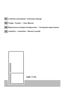 Посібник Kernau KBR 17124 Холодильник із морозильною камерою