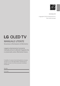 Manuale LG OLED55C34LA OLED televisore