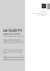 Manuale LG OLED77B36LA OLED televisore