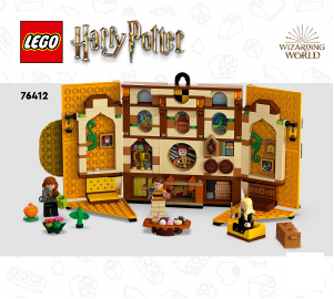 Käyttöohje Lego set 76412 Harry Potter Puuskupuhin tuvan vaakuna