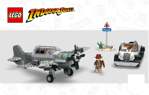 Bedienungsanleitung Lego set 77012 Indiana Jones Flucht vor dem Jagdflugzeug