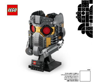 Manual de uso Lego set 76251 Super Heroes Casco de Star-Lord