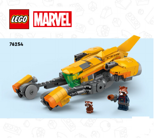 Manuál Lego set 76254 Super Heroes Vesmírná loď malého Rocketa