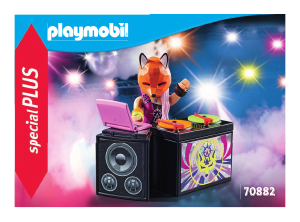 Bruksanvisning Playmobil set 70882 Special DJ med skivspelare