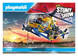 Bedienungsanleitung Playmobil set 70833 Stunt Show Filmcrew-Helikopter