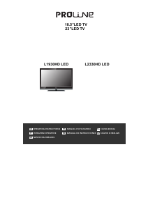 Manuale Proline L1930HD LED televisore