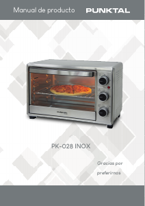 Manual de uso Punktal PK-028 INOX Horno