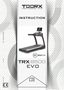 Manual Toorx TRX-8500 EVO Treadmill