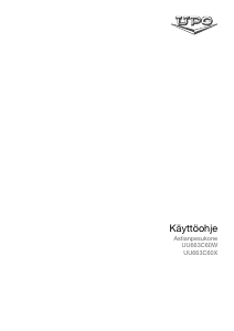 Käyttöohje UPO UU663C60X Astianpesukone