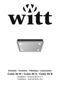 Bruksanvisning Witt Cubic 90 W Köksfläkt