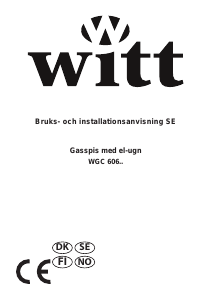 Bruksanvisning Witt WGC606AN Spis