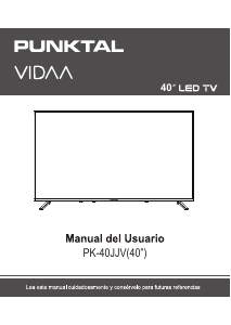 Manual de uso Punktal PK-40JJV Televisor de LED