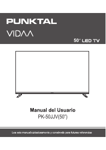 Manual de uso Punktal PK-50JJV Televisor de LED