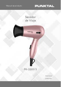Manual de uso Punktal PK-3300 S Secador de pelo