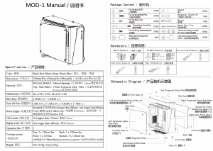 Manual Jonsbo MOD1 PC Case