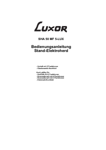 Bedienungsanleitung Luxor SHA 50 MF 5-LUX Herd