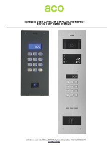 Manual ACO CDNP7ACC Intercom System