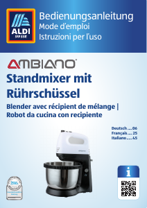 Mode d’emploi Ambiano SMB 512 Robot sur socle