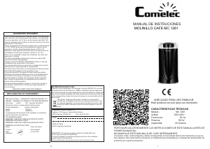Manual de uso Comelec MC1261 Molinillo de café