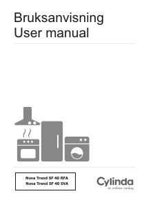 Manual Cylinda Nova Trend SF40SVA Cooker Hood