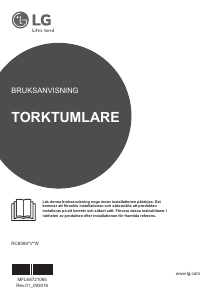 Bruksanvisning LG RC8084AV3W Torktumlare