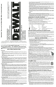 Manual de uso DeWalt DW918 Linterna