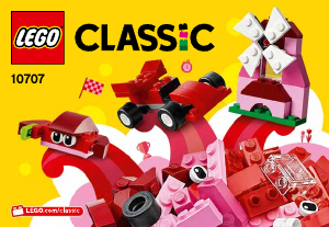 Manual Lego set 10707 Classic Caixa de criatividade vermelha