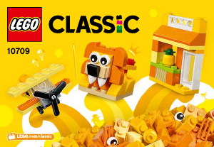 Käyttöohje Lego set 10709 Classic Oranssi luovuuden laatikko