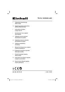 Εγχειρίδιο Einhell TE-CL 18/2500 LiAC-Solo Φακός