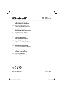 Manuál Einhell GC-CG 3.6 Li Strunová sekačka