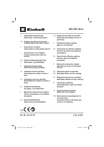 Manuale Einhell GC-CG 18 Li-Solo Tagliabordi