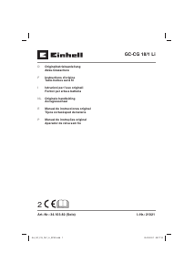 Manual de uso Einhell GC-CG 18/1 Li-Solo Cortabordes