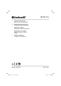 Manuale Einhell GE-CG 12 Li Tagliabordi