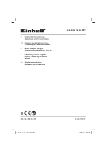 Manuale Einhell GE-CG 12 Li WT Tagliabordi