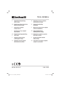Manual de uso Einhell TC-CL 18/1800 Li-Solo Lámpara