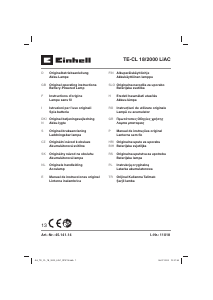 Manual Einhell TE-CL 18/2000 LiAC-Solo Lampă