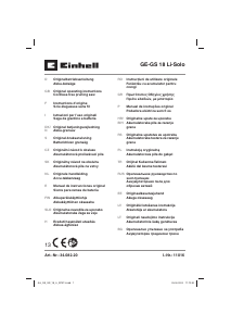 Manual de uso Einhell GE-GS 18 Li-Solo Sierra de sable