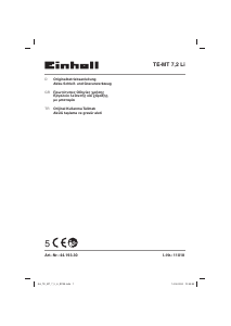 Kullanım kılavuzu Einhell TE-MT 7.2 Li Kalıpçı taşlama