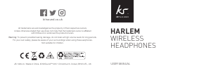 Handleiding KitSound Harlem Koptelefoon