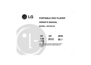 Manual LG DVP4912PC DVD Player