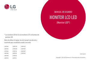 Manual de uso LG 24MP400P-B Monitor de LED