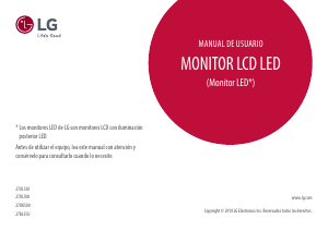 Manual de uso LG 27UL550P-W Monitor de LED