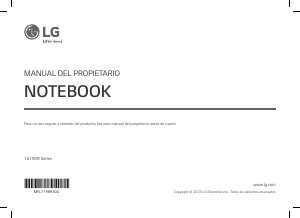 Manual de uso LG 16T90R-G Portátil