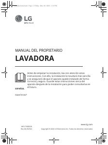 Manual de uso LG F4DV7010S2S Lavadora