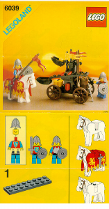 Bedienungsanleitung Lego set 6039 Castle Doppelarmkatapult