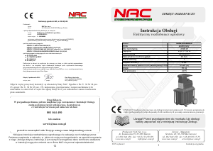 Instrukcja NAC SHE250S-BOX-L Rozdrabniacz