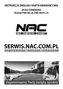 Instrukcja NAC PWE180-PC-LN Myjka ciśnieniowa