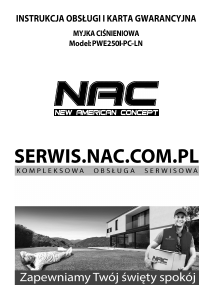 Instrukcja NAC PWE250I-PC-LN Myjka ciśnieniowa